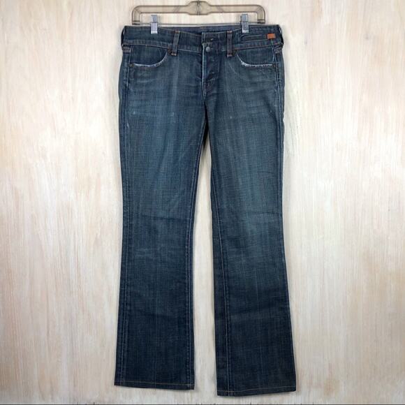 Citizens of Humanity Traveler #022 Double Dark Wash Fly Pant Low Rise Jeans 29 - Picture 1 of 14